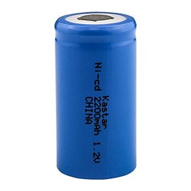 Kastar SC 1.2V 2200mAh Ni-CD SubC Rechargeable Battery Flat Top for Wah 745-800 Electric Razor, Wah 4000 Shaver, Wah 9876 Trimmer, Medical Instrument/Equipment, Controlled Devices, Electric Tools