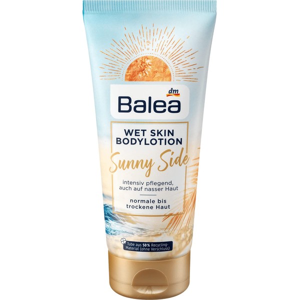 Balea Wet Skin Sunny Side Body Lotion Intensive Nourishing Even on Wet Skin 200 ml (Limited Edition)