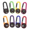 Kisangel Carabiner Compass Set Mini Compass Hook for Hiking Backpack
