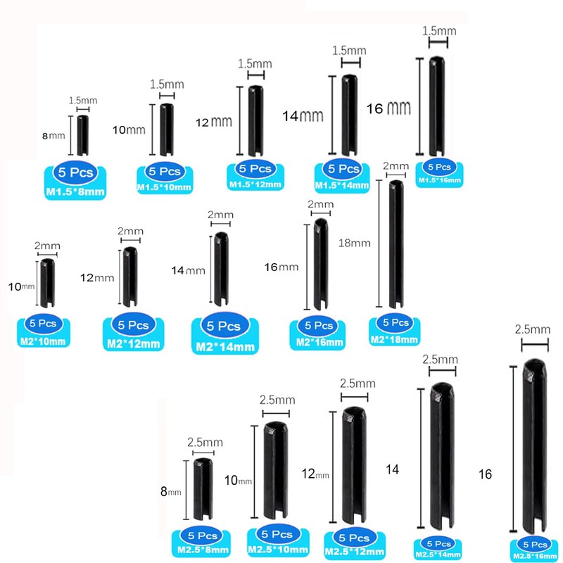 Tension Pin Hollow Cotter Pins Hollow Spring Pins Manganese Steel