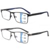 GOGELAS 2 Pack Multifocal Progressive Reading Glasses Men Blue Light