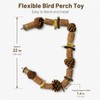 Pyralidsg Giocattoli per Uccelli, 80cm Giochi per Pappagalli in Legno