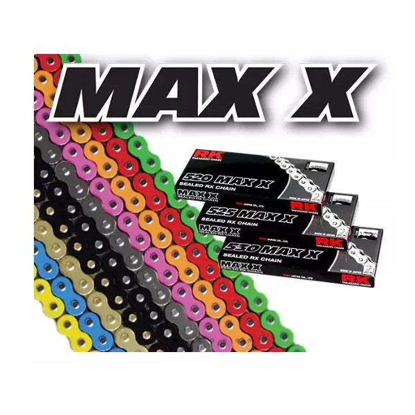 RK MAXX RX-Ring Sealed Motorcycle Chain - 525 Pitch -