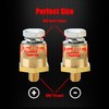 Ampper M8 Thread Male Brass Battery Terminal Charging Posts, M8