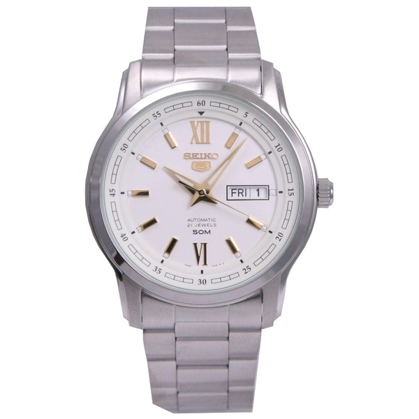 SEIKO 5 Automatic White Dial Men's Watch SNKP15K1