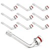 10Pcs Truck Tire Valve Stems,60 Degree TR545D Valve Stem Extension