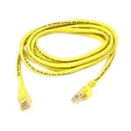 Belkin A3L791-01-YLW-S 1-Foot CAT5e Snagless Patch Cable (Light Yellow/Beige)