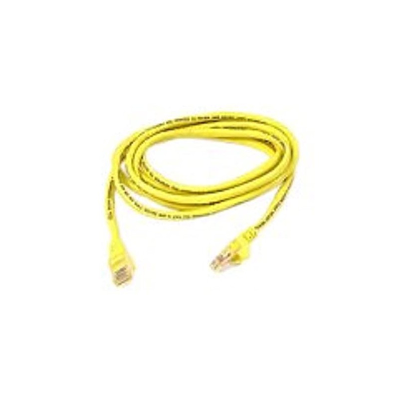 Belkin A3L791-01-YLW-S 1-Foot CAT5e Snagless Patch Cable (Light Yellow/Beige)