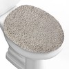 Baahrnom Microfiber Elongated Toilet Seat Cover 19.5"x 15" Machine Washable
