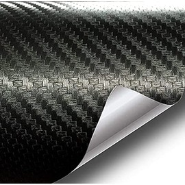 VVIVID XPO Black Carbon Fiber Car Wrap Vinyl Roll with Air Release Technology (4ft x 5ft)