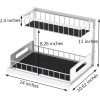 AIDERLY Under Sink Organizers Storage 2 Tier Slide Out Kitchen