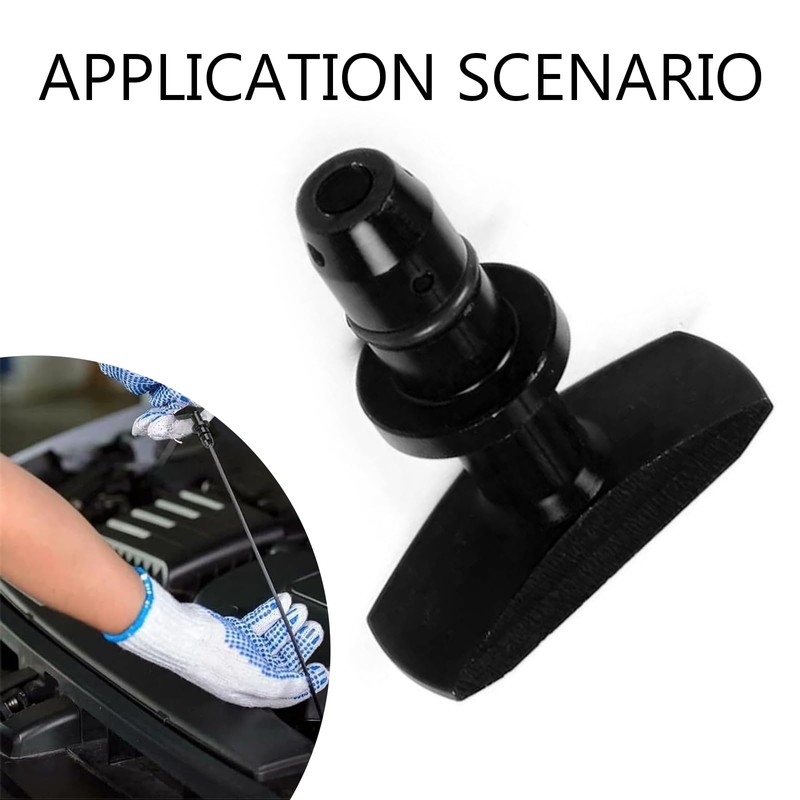 Anyhut 1 PC Auto Oil Dipstick Handle, Aluminum Alloy Modified