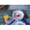 Harfield Children's Rainbow Pebbles Dinner Set (Red) Plate, Bowl, Tumbler