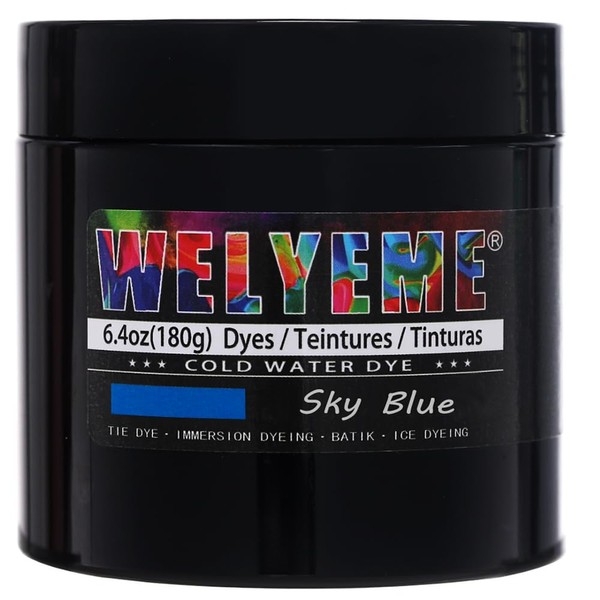 WELYEME Cold Water Dye Blue, Tie Dye Powder, Fabric Dye
