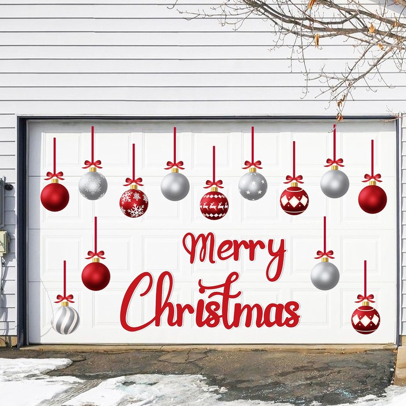 90shine 32PCS Christmas Garage Door Decorations Magnets - Merry Xmas