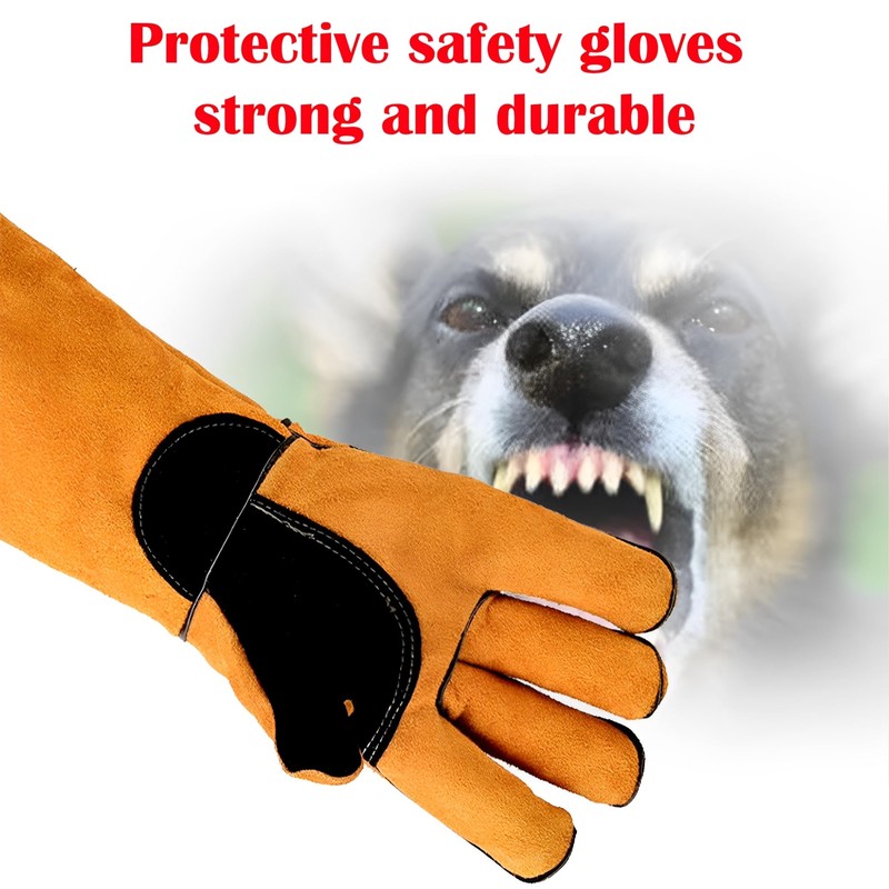 MZSX Animal Handling Gloves Bite Proof, 45CM Durable Bite Resistant