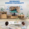 Rfiver Universal Swivel Tabletop TV Stand for Flat Screens 23