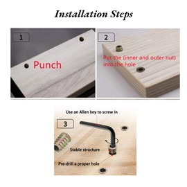 Pack Of 20 Pcs M6/M8/M10 Zinc Alloy Furniture Hex Drive Nut Threaded Insert Wood Insert Nuts Assortment (M8x25mm)