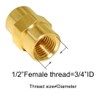Joywayus 1/2 Inch NPT Brass Pipe Fitting Barstock Tee 3