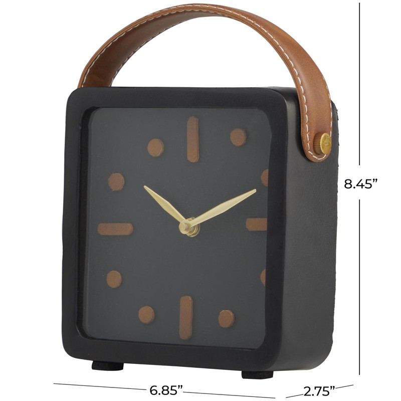 Deco 79 Clock, Small Size, Black