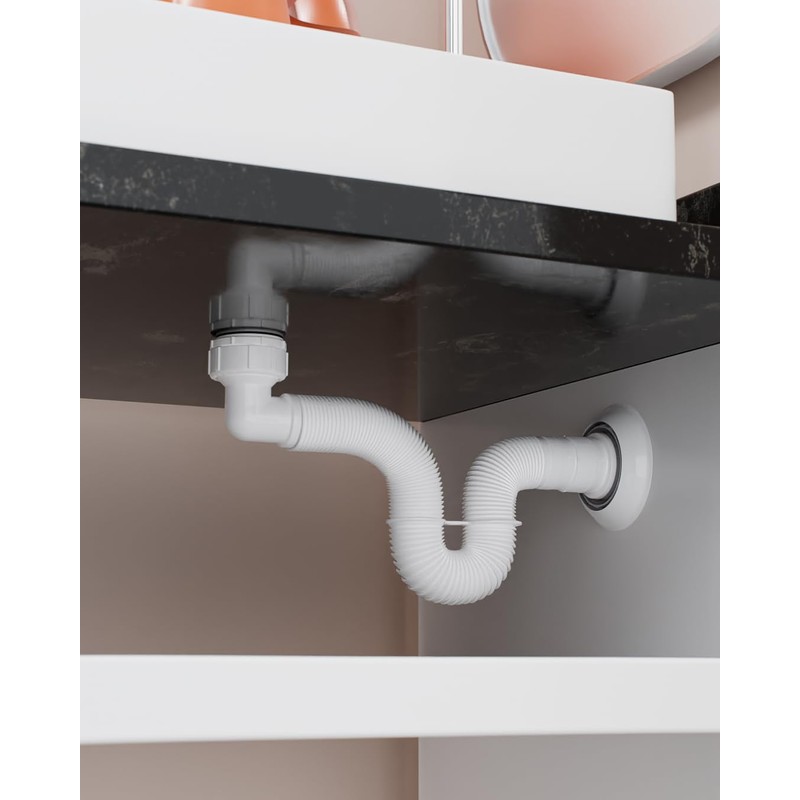 EasyDrain P-trap with a 90 Degrees Terminal - Expandable &