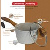 SALFORD 1.8 Quarts Aluminum Saucepan with Glass Lid – Nonstick