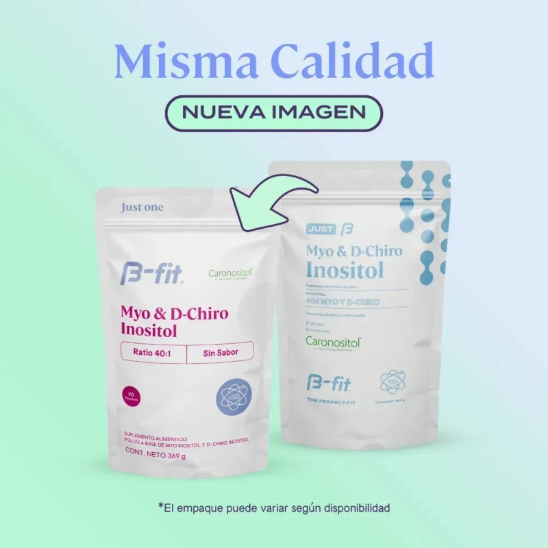 B-FIT B Just Inositol - Myo Inositol y D-Chiro Inositol
