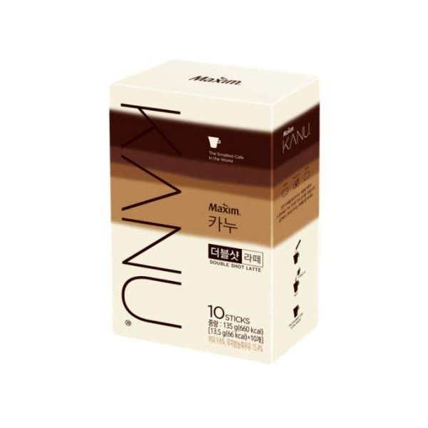 Kanu Maxim Double Shot Latte Instant Coffee 13.5g x 10T