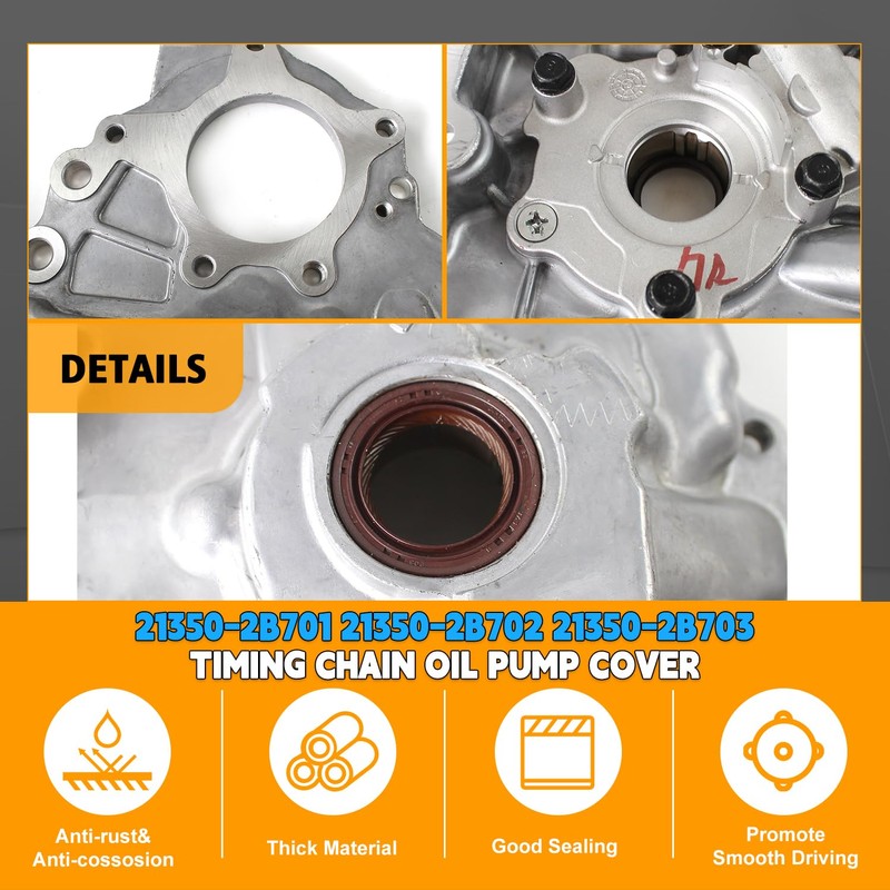 PANGOLIN 21350-2B701 21350-2B702 21350-2B703 Timing Chain Oil Pump Cover for