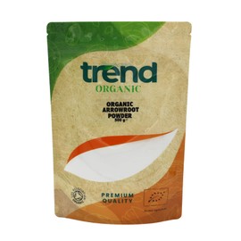 Trend Organic Arrowroot Powder for Cooking and Baking, Natural Thickening Agent (Known as Arrowroot Starch or Arrowroot Flour), Certified Organic, Vegan, Non-GMO, No Additives, No Preservatives, 500g
