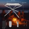 LUKVCIY Portable Fire Pit for Camping, 42CM Foldable Outdoor Firepit