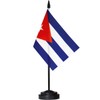 ANLEY Cuba Deluxe Desk Flag Set - 6 x 4
