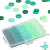 Threle 3500pcs Clay Beads (Green)