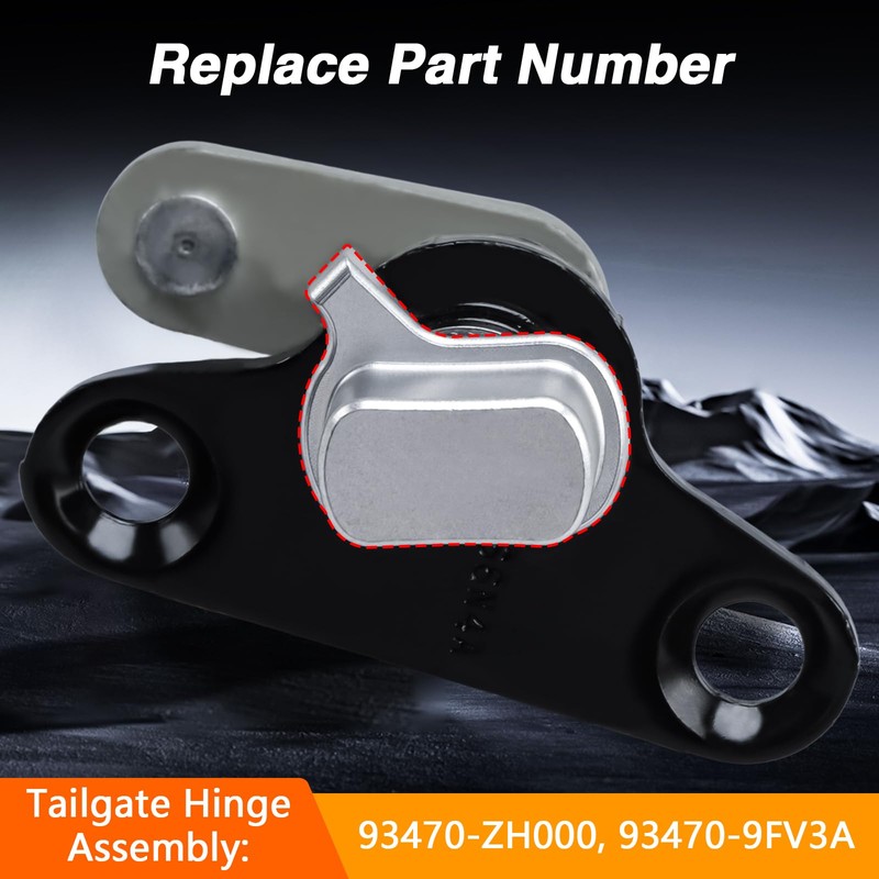 FUSCH Upgraded 6061 Aluminum Tailgate Hinge Bushing for Rear Right