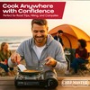 Chef Master Portable Butane Camping Stove, Piezo Ignition 7,650 BTU