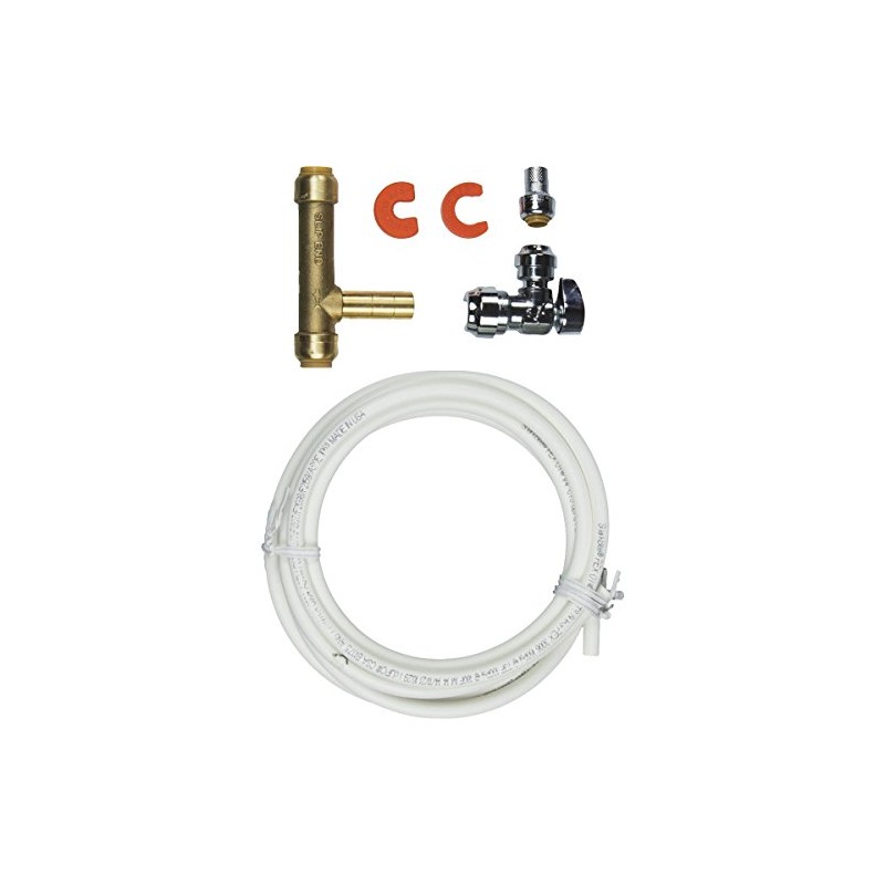 SharkBite Ice Maker Connection Kit, Push to Connect Brass Plumbing