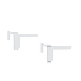 ABUS Door Closer 2603 for Light Interior Doors - Suitable for DIN Left and Right Closing Room Doors - No Drilling - No Screws - White - Set of 2