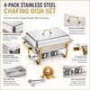 8QT Stainless Steel Chafing Dish Set for Buffets – Gold