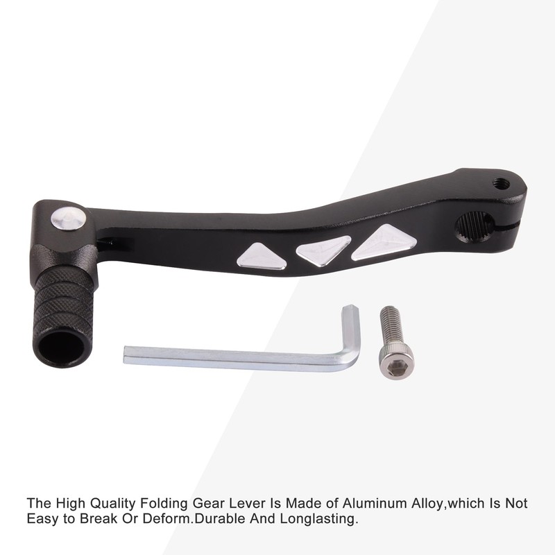 GOOFIT Black CNC 0.47 Inch Universal Motorcycle Gear Lever Aluminium