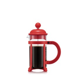 Cafetiere a piston - BODUM - Java - Monture et couvercle en plastique - 3 tasses - 0.35 l - Rouge