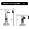 TRAZIVO Boat Seat Pedestal with Slide, Aluminum Adjustable Height from