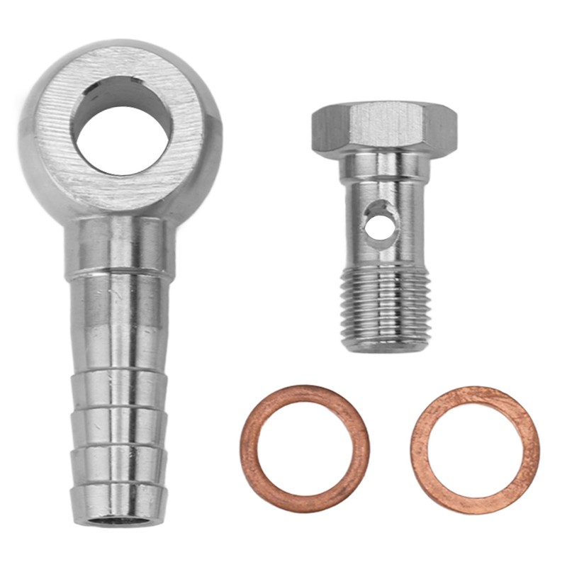Brake Banjo Bolt M10x1.0 to 1/4 in Brake Line Banjo
