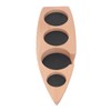 Coffee Tamper Holder Boat Shape 4 Slots Anti Slip Stable