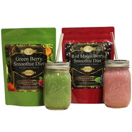 IDEA Replacement Diet Diet Smoothie 2 Pack Set (10.6 oz (300 g) x 2 Bags), Mixed Berry Flavor