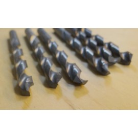 Precision Twist Drill HSS Black Steam Oxide Bit 23/64" Dia 5 1/8" Length 6 Count