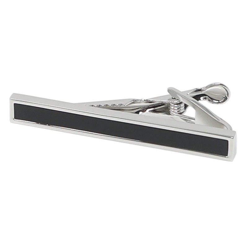 Classic Stone Tie Clip 2 Inch Semiprecious Stone Tie Bar