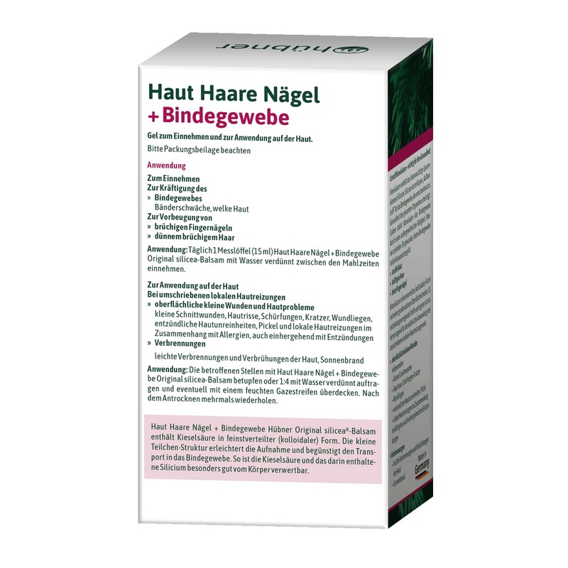 Hübner® Skin Hair Nails + Connective Tissue - Silicea Balm