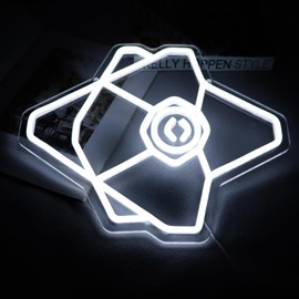 Pugna Game Ghost Eyes Neon Signs for Wall Decor Neon Lights for Bedroom Led Business Signs Suitable for Man Cave Bar Pub Restaurant Christmas Gift Art