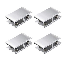 Aerometal Glass Clamp, Glass to Glass Connector, Suitable for 6-8mm Boards, 2 Way, 180 Degree, 4 Pack