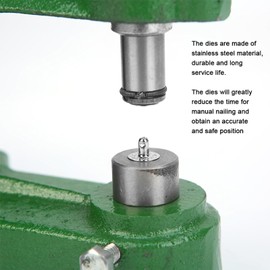 4Pcs Snap Buttons Die Tool Set for 831,Snap Fasteners Button Die for 12mm,15mm,21.5mm,21.5mm Buttons,Electric Snap Pressing Machine Setter Replacement Kit